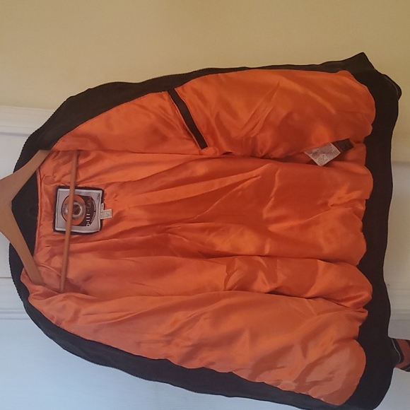 NHL OFFICIAL AUTHENTIC VINTAGE 100% GENUINE LEATHER G'lII FLYERS JACKET - Picture 3 of 13